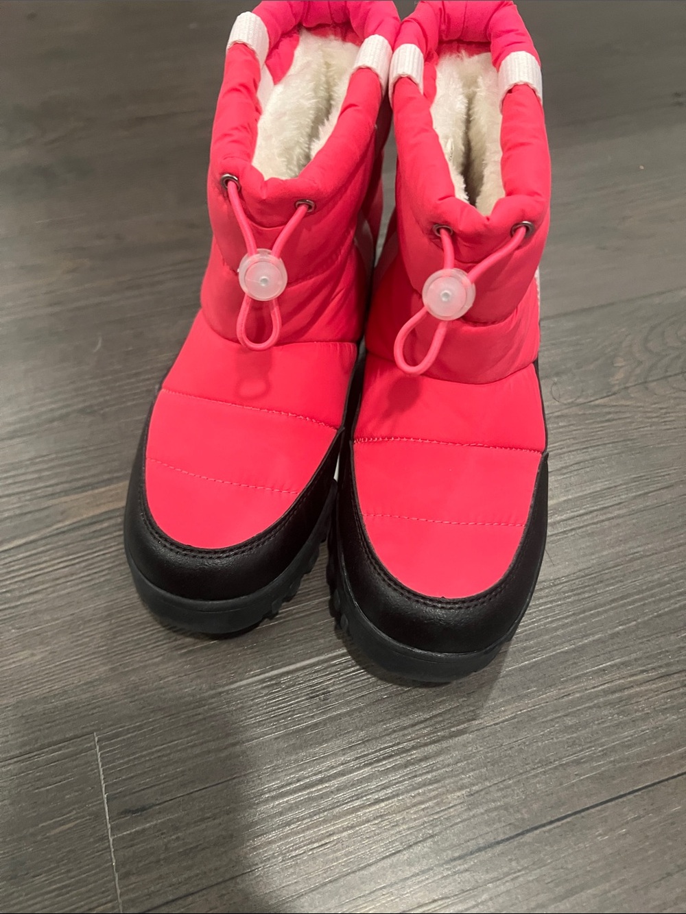 Dream Pairs Hot Pink and Black Kids Snow Boots - Girls - New w/o tags - Size 2
